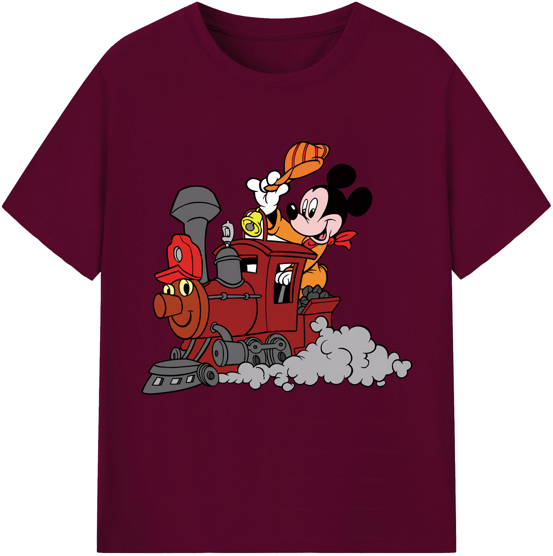 ミッキーマウス Mickey Mouse レディースカジュアルプリントTシャツ（綿100％）